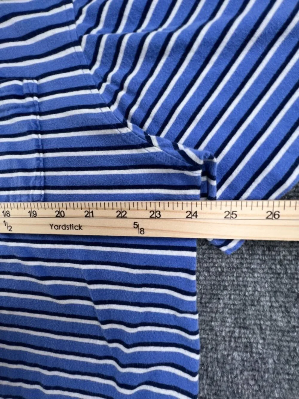 Polo Ralph Lauren Polo Shirt Short Sleeve XL Blue Striped Classic Fit Lightweigh